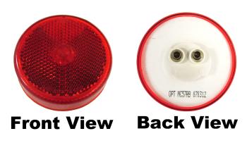 ONE Marker Optronics 2-1/2" RED Amber Incandescent Marker Light Recess Mount (MC-57RB-KIT)