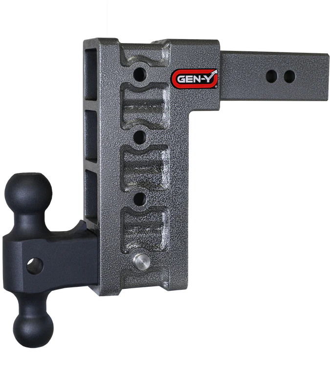 GEN-Y Hitch GH-614 - Gen-Y Mega Duty 2.5in Shank 9in Drop 3K TW 21K Hitch w/GH-061 Dual-Ball