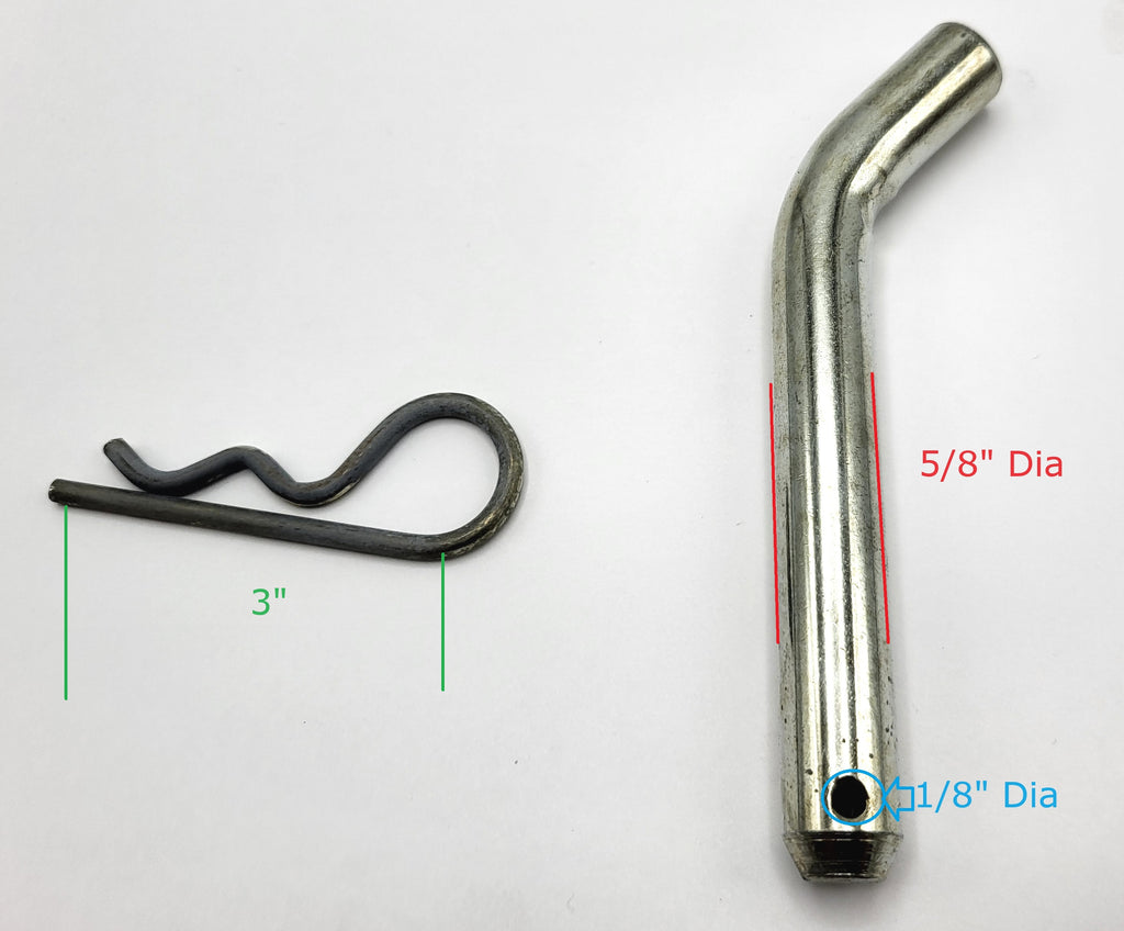 Brophy 5/8" Hitch Pin with Retaining Clip for Trailer Ball Mount Hitch Truck (HPWH)