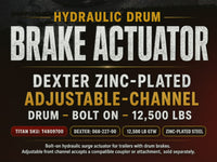 Dexter Zinc-Plated, Adjustable-Channel Brake Actuator - Drum - Bolt On - 12,500 lbs (T4809700)