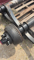 NEW Dexter 10,000 lb GD Rear Trailer Axle - 73.5" HF - 46" SC - Underslung - Electric Brakes - 8 Lug