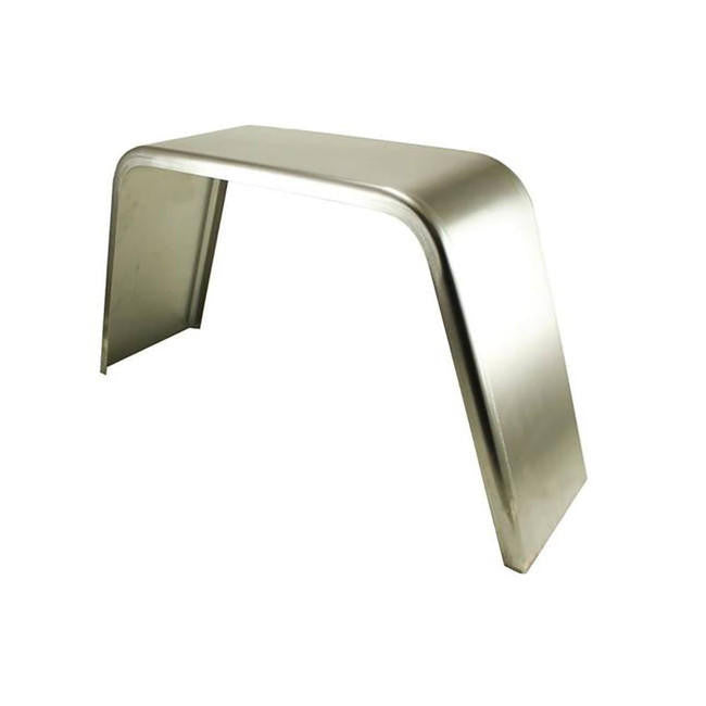 Smooth Aluminum Jeep-Style Single-Axle Trailer Fender – 10 x 18.25 x 36