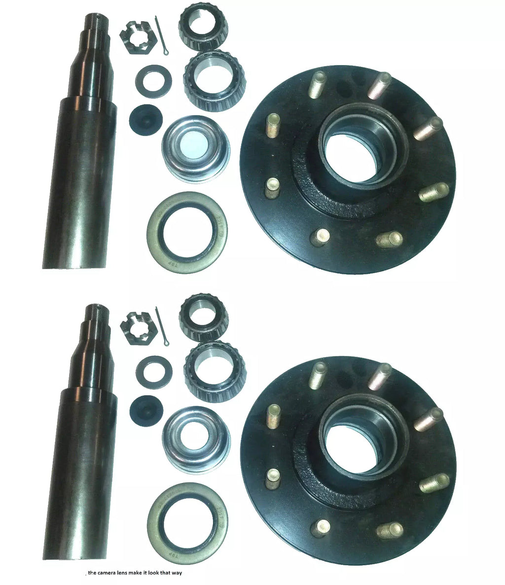 7,000# Build Your Own Axle Kit w/ 8 Lug Idler Hubs 9/16" Studs and #42 ROUND Spindles (BYOAK-42-H865-916-RD)