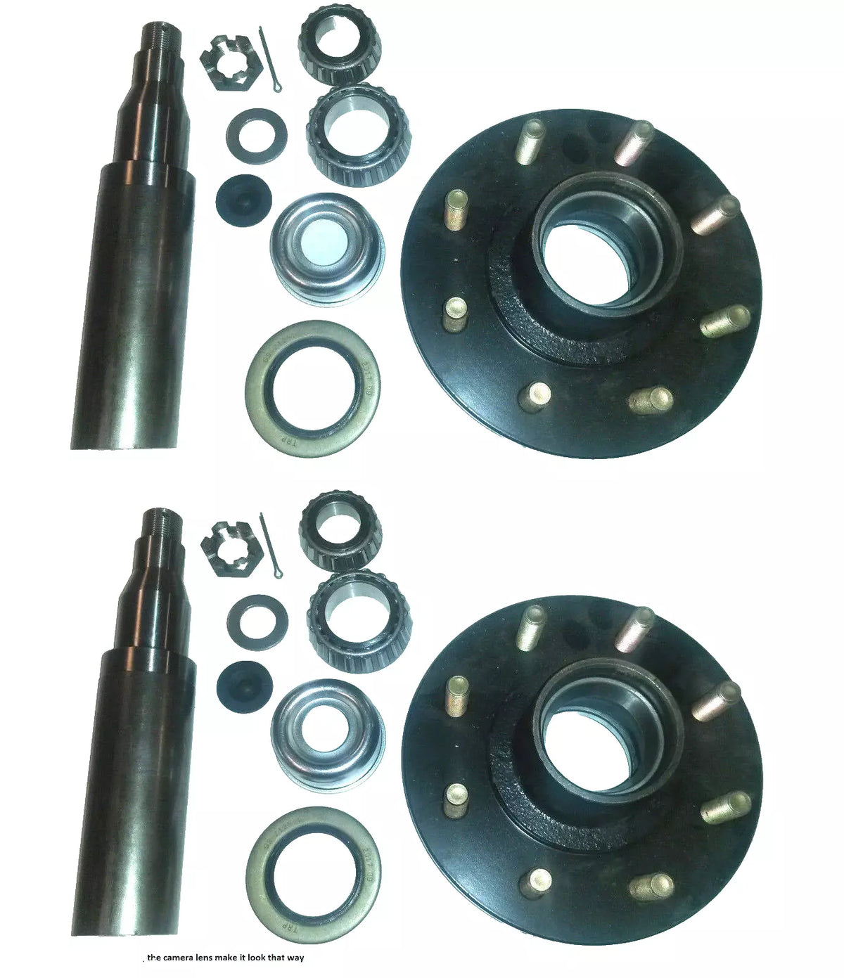 7,000# Build Your Own Axle Kit w/ 8 Lug Idler Hubs 9/16" Studs and #42 ROUND Spindles (BYOAK-42-H865-916-RD)