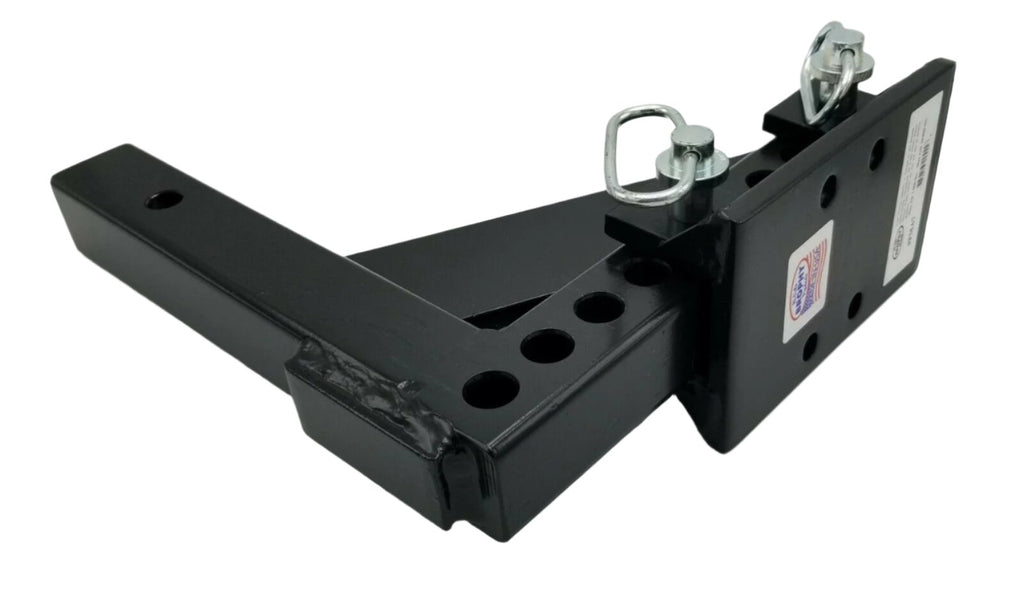 7" Adjustable Pintle Mount Plate USA MADE 10,000 Rating Trailer Truck RV Camper (PMA7)