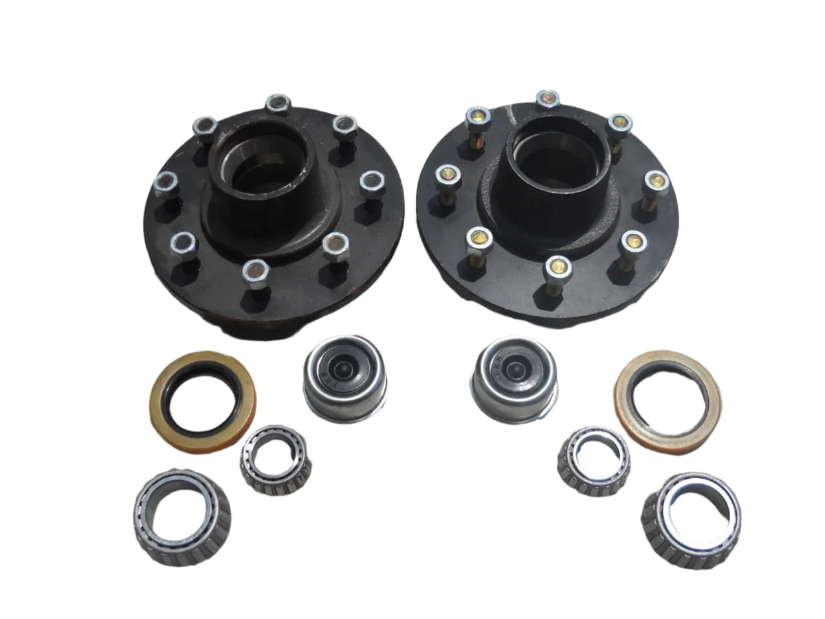 IN STORE PICK UP ONLY (82865-KITX2) Pair 8x6.5 Idler Hubs with 7000# Bearing Kits Replace Trailer Idler Axle  (82865-KITX2)