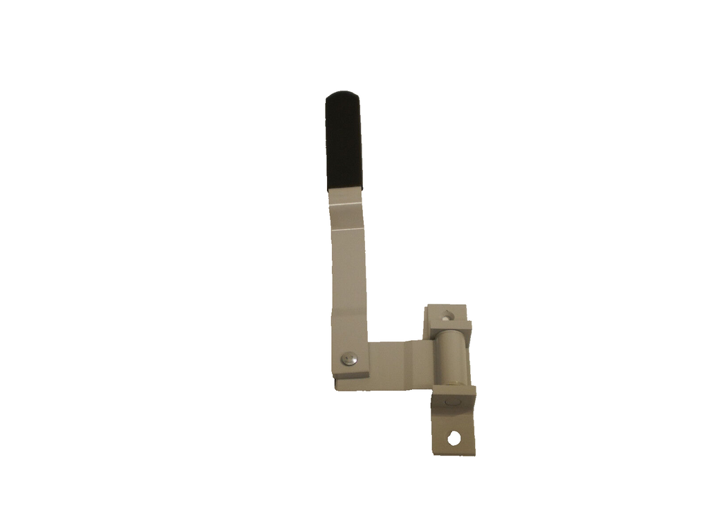 Silver Grey Swivel Cam Bar Trailer Latch Handle Door Cambar Cargo W/ Black Lock (SCB-G2F-BLK)