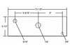 Equalizer for 2" Wide Slipper Springs 13" Long 7/8" Center Hole W/ Nuts & Bolts (EQ-13-Kit)