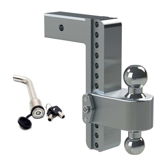 Weigh Safe Aluminum 180 Ball Mount fit 3 Receiver 10 Drop 11 Rise 21k Rated (LTB10-3-KA)