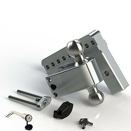 Weigh Safe Aluminum 180 Ball Mount fit 3" Receiver 6" Drop 7" Rise 21k Rated (LTB6-3-KA)