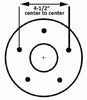 Brakes Basic Kit, 5 x 4.75 Drum, Forward Self-Adjusting 10" Backing Plates Trailer Camper RV(945475-B-FSA-IMP)