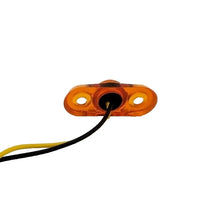 Jammy Oval P2 Rated 1-LED Surface Mount AMBER Lens Trailer Marker Light (J-57-A)