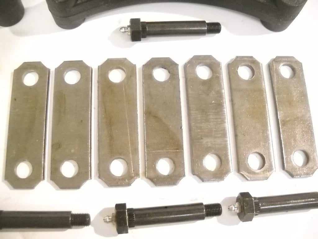 Tandem Rebuild Kit, Wet Bolts, 2.562 Shackle Straps, Eq-104, Nylon Bushings (SRK-TA-WB-104)
