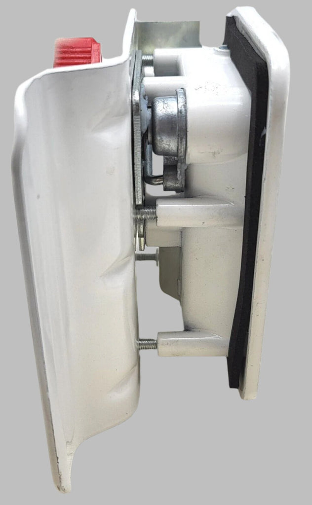 Jammy Cargo Trailer Door Lock w/4 Matching Keys, White (TDL01W)