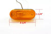 3" Amber Incandescent Self Grounding Marker Clearance Light Trailer (J-500-A)