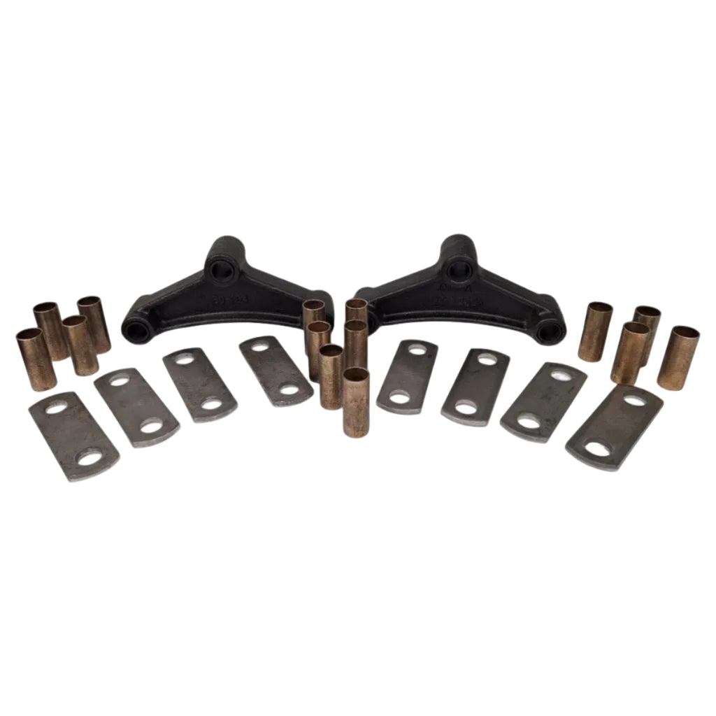 R&P Assembled Short Equalizer Trailer Kit with Bronze Bushings & Shackle Straps (BU1-SL-13-104-KIT)