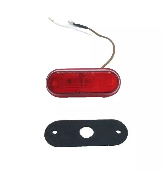 Red 3" Incandescent Self-Grounding Marker Clearance Light Trailer (J-500-R)