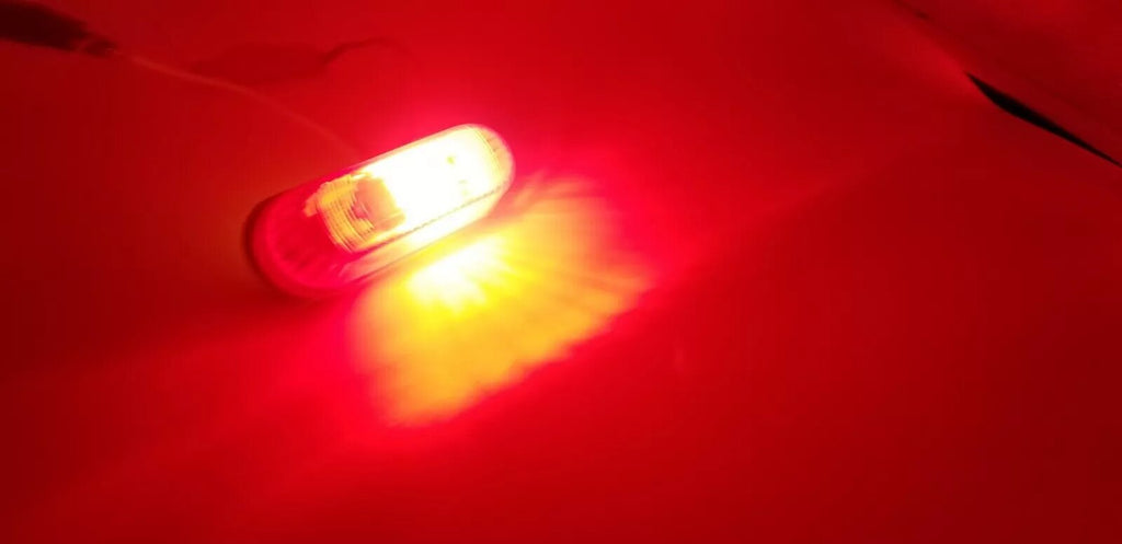 Red 3" Incandescent Self-Grounding Marker Clearance Light Trailer (J-500-R)