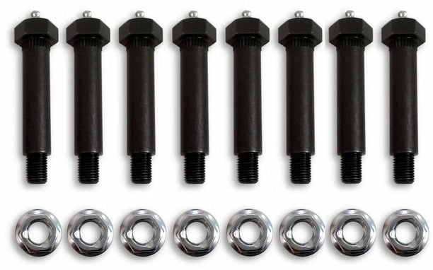 8 KIT 3500# Trailer Axle Spring Shackle Grease Type Eye "wet" Bolt 9/16 x3 (FA-7-187-KITx8)