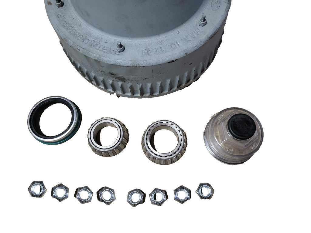 Quality Rockwell 10,000 GD Hub Drum Kit 4.75 Pilot 12.25x3.5 Trailer Spindle #99 (99865-1P475AB-KIT)