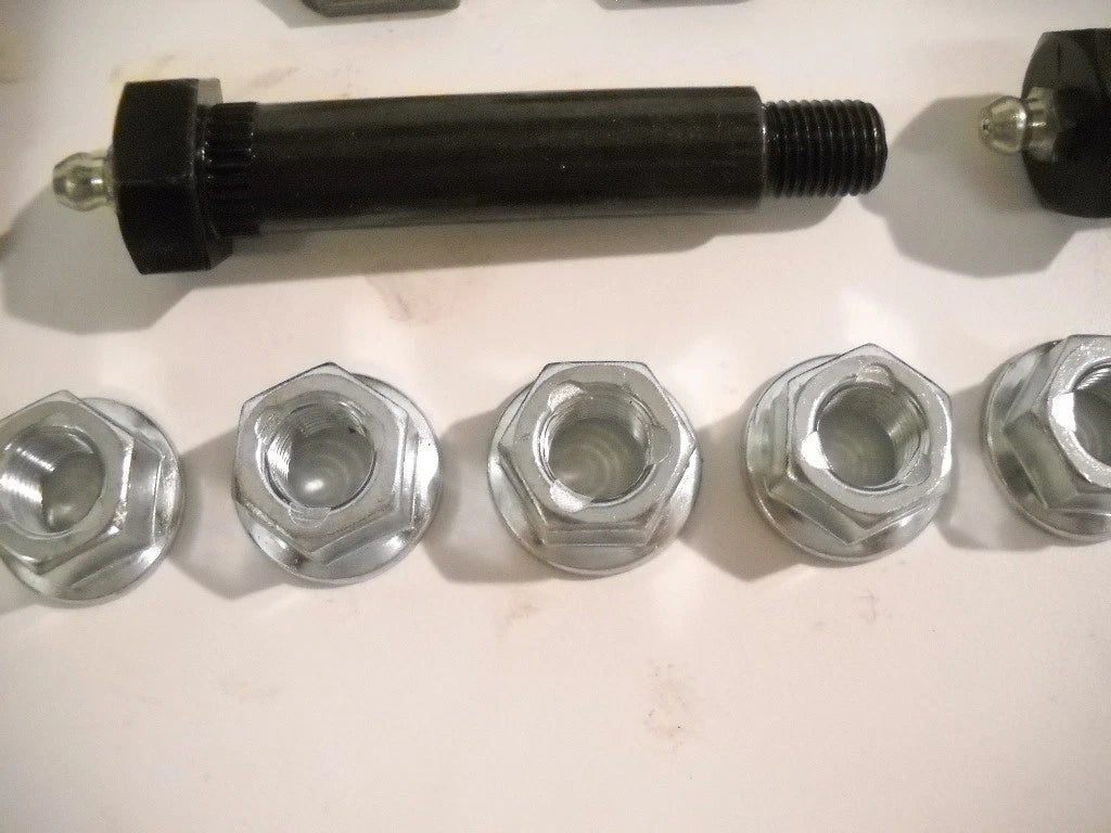 Tandem Rebuild Kit, Wet Bolts, 2.562 Shackle Straps, Eq-104, Nylon Bushings (SRK-TA-WB-104)