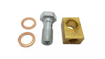 Banjo Bolt + Block + 2 copper washers - 7/16-20 fits Dexter and UFP Brake Caliper (32275U+32307U+2x32230U)