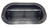 8" x 13-3/8" Black Horse Trailer Vent With 1/4 Tall Trim Garnish (9106VEN-2756-KIT)