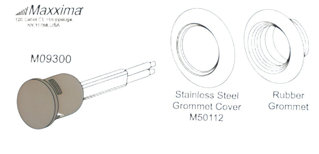 Maxxima 3/4" Mini White Clear LED Bullet Light W/SS Bezels (M09300WCL-SS-LOTOF6)