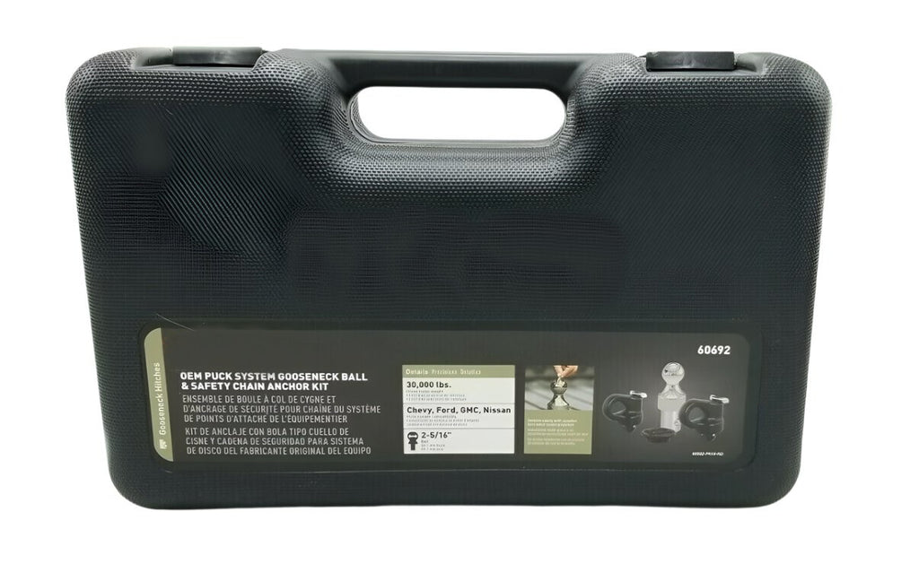 Gooseneck Ball Puck System fits CHEVY FORD GMC NISSAN 2-5/16 Hitch Anchor Kit (C60692)