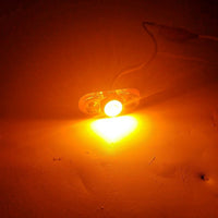 Jammy Oval P2 Rated 1-LED Surface Mount AMBER Lens Trailer Marker Light (J-57-A)