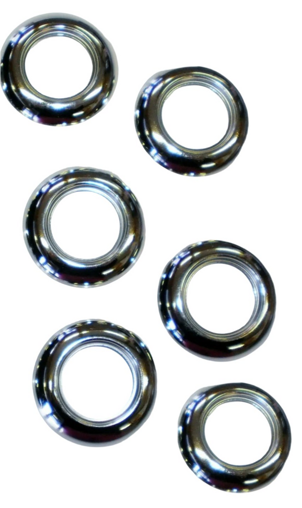 Maxxima 3/4" Mini White Clear LED Bullet Light W/SS Bezels (M09300WCL-SS-LOTOF6)