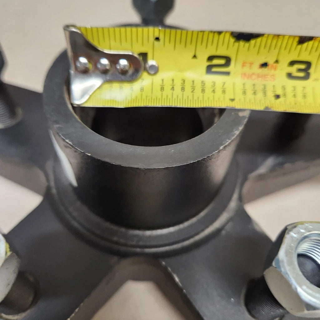Idler Hub, 3500#, 5 x 5.5, WHITE, Dexter, 1/2" Stud, Cupped & Studded, Star Shaped (8-256-5)