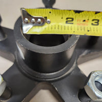 Idler Hub, 3500#, 5 x 5.5, WHITE, Dexter, 1/2" Stud, Cupped & Studded, Star Shaped (8-256-5)