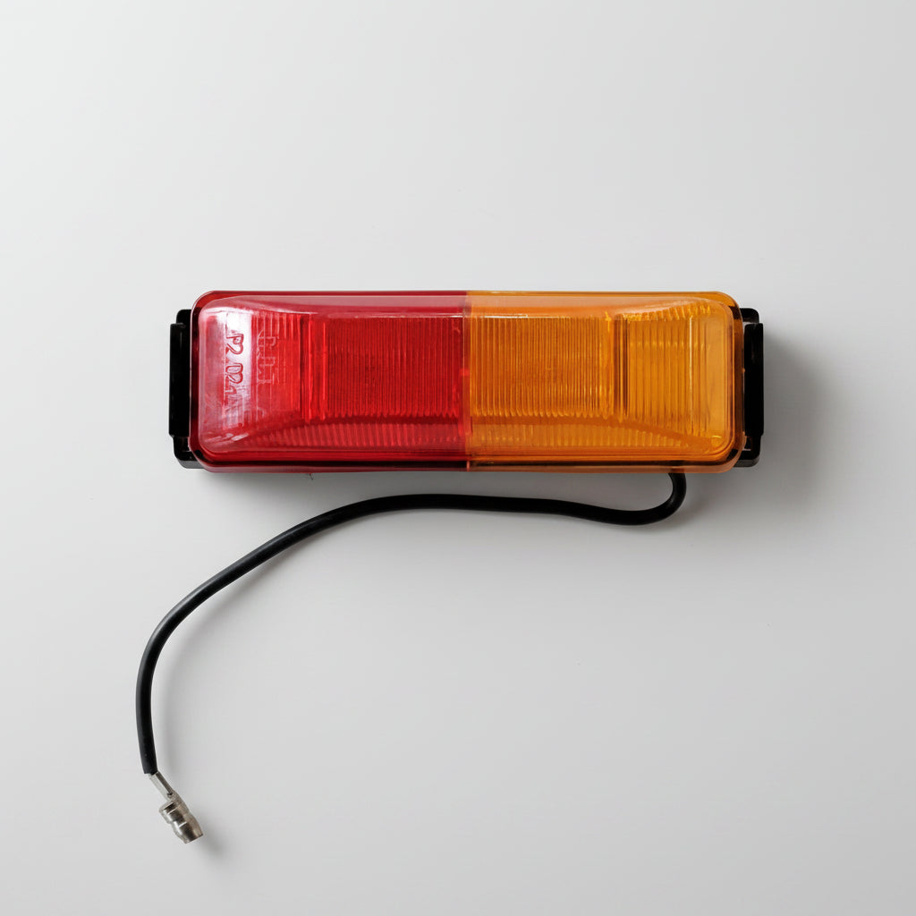 2-Pack Red / Amber Bi-Color Incandescent Fender Mount Clearance Marker Lights (MC-67ARB-LOT2)