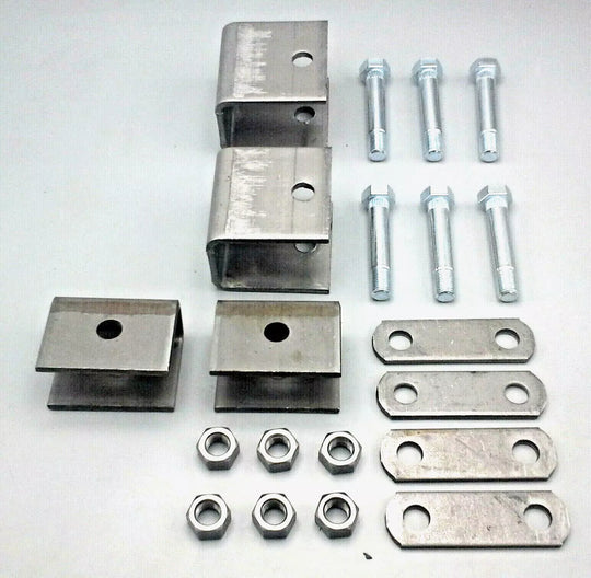 Single Axle Spring Hanger Kit Trailer Axel Camper Suspension Repair Replace (SHK-SA-SB)