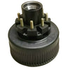 12K Trailer Hub Drum 8x6.5 5/8"-18 Heavy Duty Replace Dexter 9-28 Drum 8-214 Hub (99-86512-KIT)