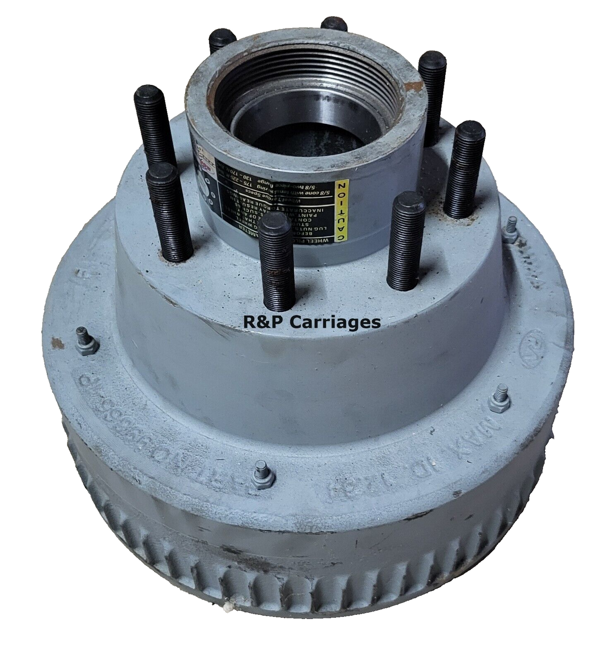 Quality Rockwell 10,000 GD Hub Drum 4.75 Pilot 12.25x3.5 Trailer Spindle #99 (99865-1P475AB)