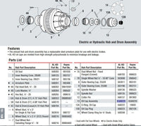 Unitized Oil Seal 2.75″ ID x 3.779″ OD for #99 AL-KO / Hayes Trailer Hubs (91030)