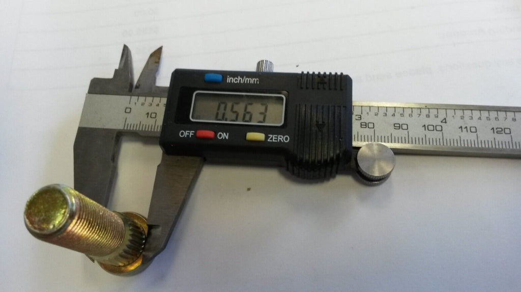 Set of 6 Drive In Wheel Studs 0.561" x 2" Long Fits Ranger Ez Loader UFP Boat Trailers 1/2"-20 Threads (33038U-6)