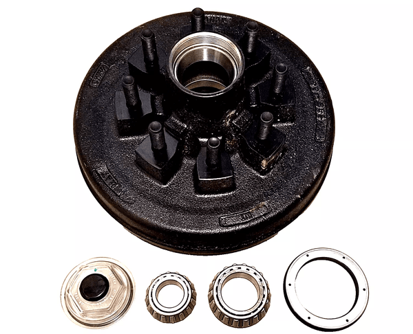 Hybrid Hub Drum 7000# 8000# 8 x 6.5 Stud 9/16" With Bearings, Cap, and OIL SEAL Comparable to Lippert Hybrid L347627 (99-865-916HD-KIT)