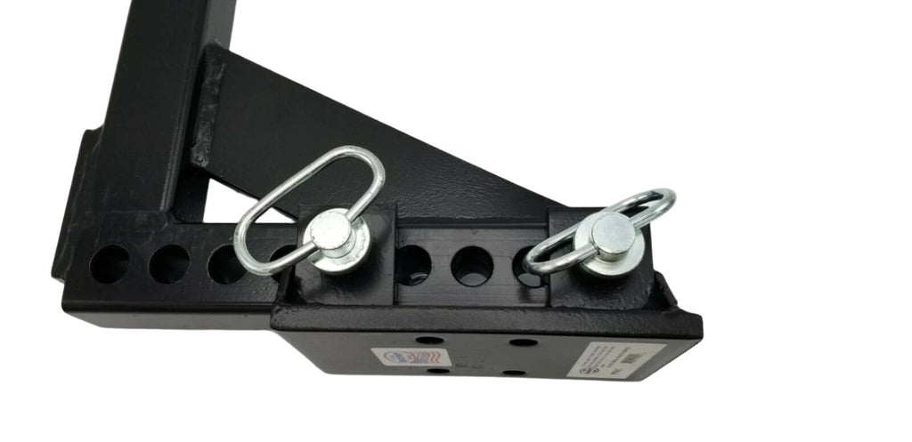 7" Adjustable Pintle Mount Plate USA MADE 10,000 Rating Trailer Truck RV Camper (PMA7)