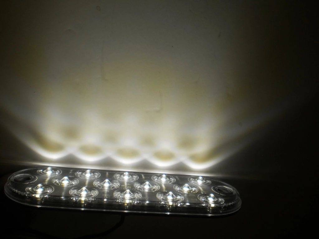 Two - Maxxima Low Profile White LED 6" Oval Reverse Backup Cargo Light (M63350-LOTOF2)