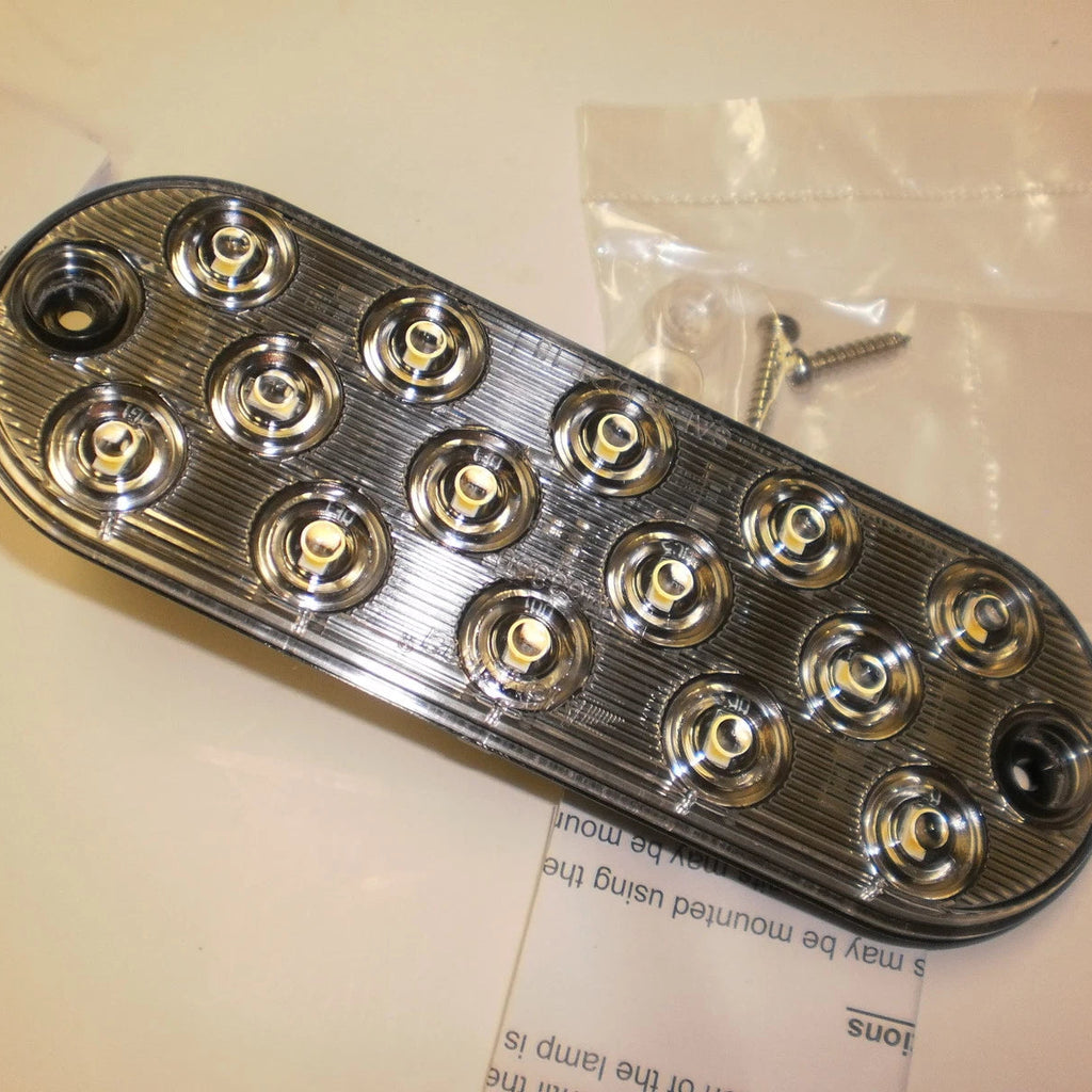 Two - Maxxima Low Profile White LED 6" Oval Reverse Backup Cargo Light (M63350-LOTOF2)