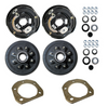 8x6.5 Brake Kit 12x2 Manual Adjust Electric Backing Plates with Flanges (92865-B-IMP-F-KIT)