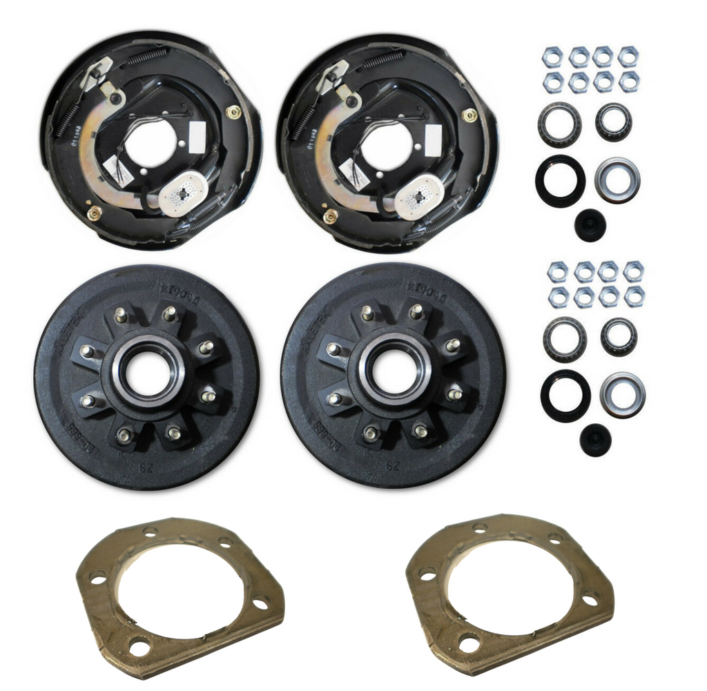 Add Brakes – Manual Adjust • 7,000 lb Trailer Axle Kit 12" x 2" Electric Brakes • 8 x 6.5" Hub/Drums • 1/2" Studs (92865-B-IMP-F-KIT)