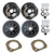 8x6.5 Brake Kit 12x2 Manual Adjust Electric Backing Plates with Flanges (92865-B-IMP-F-KIT)