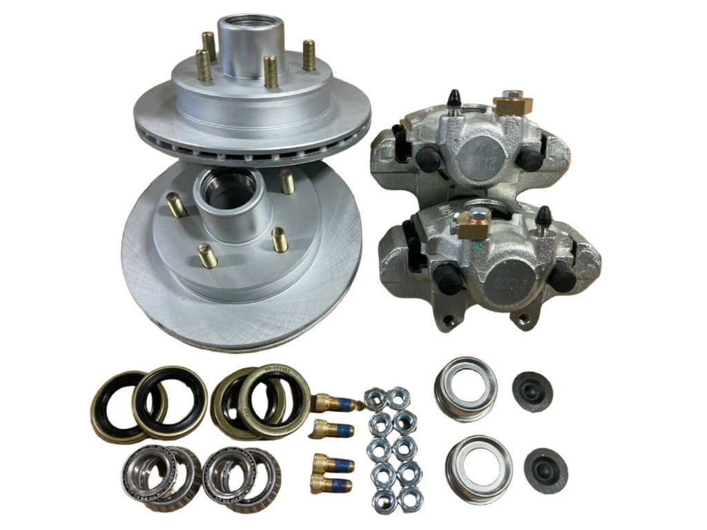 10" 3500# UFP 5 x 4.5 Hydraulic Disc Brake Trailer Axle Boat Replace DB35 17MM (TWMTP3.5KDBK)