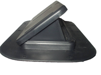Two Way Vent with Black Plastic Trim Grommet Trailer Camper RV Horse Trailer (2WV-B + TR-1.5-B)