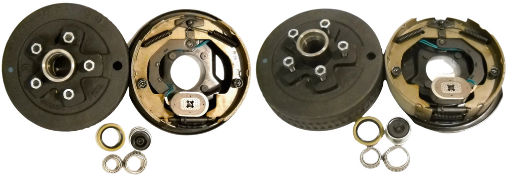 3500# Basic Brake Kit 5 x 4.75 Drum Forward Self-Adjusting 10" Backing Plates Trailer Camper RV(945475-B-FSA-IMP)