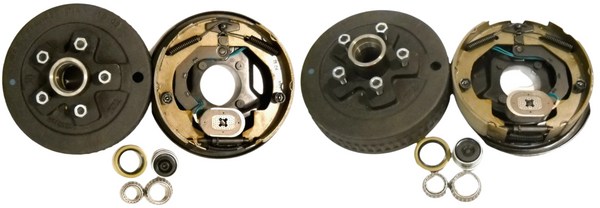 Brakes Basic Kit, 5 x 4.75 Drum, Forward Self-Adjusting 10" Backing Plates Trailer Camper RV(945475-B-FSA-IMP)